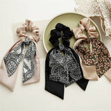 Women Floral Large Intestine Hair Tie_Cwaha0840