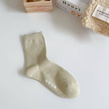 NEW AUTUMN AND WINTER LETTER SMILEY FACE SOCKS_CWMS0909