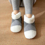 Winter Bunny Leg Cover Plush Indoor Slippers_Cwms0709