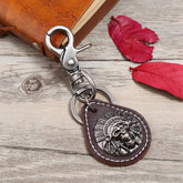 SIMPLE PERSONALITY RETRO LEATHER KEYCHAIN_CWMM4779