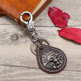 SIMPLE PERSONALITY RETRO LEATHER KEYCHAIN_CWMM4779