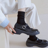 AUTUMN AND WINTER STRIPED WOMENS MID CALF SOCKS_CWMS0985