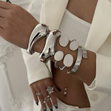 FASHIONABLE HIGH GRADE ALLOY OPEN BRACELET_CWMM3112