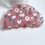 Cwaha1316_Frosted Flower Series Hair Claw Clip