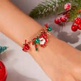 HANDMADE WOVEN CHRISTMAS TREE MOOSE BRACELET_CWAJE2395