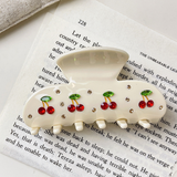 CHERRY ACETATE HAIR CLAW 8CM CUTE TRENDY CLASP_CWAHA1334
