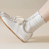 Vertical Stripes Thin Solid Ruffle Crew Socks_Cwms0948