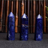 NATURAL BLUE LACE AGATE CRYSTAL TOWER_CWMM8122