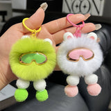 CUTE PLUSH ROBOT CAR KEYCHAIN BAG PENDANT GIFT_CWMM2553