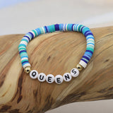 COLORFUL POLYMER CLAY LETTER BEADED BRACELET_CWMM3570