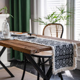 TASSEL DETAILED MULTI PATTERN TABLE RUNNER_CWMM0027