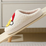 SMILING FACE SANTA CLAUS HOUSE CHRISTMAS SLIPPERS_CWSHS0260
