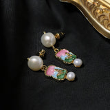 NEW NATURAL PEARL VINTAGE EARRINGS FOR WOMEN_CWAJE3793