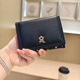 Trendy Printed Mini Trifold Wallet For Students_Cwab06229