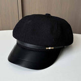 RETRO LITERARY OCTAGONAL HAT BERET_CWAB2909