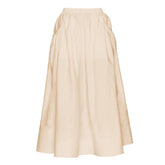 COTTON AND LINEN HIGH WAIST LOOSE SKIRT_CWBSS0398