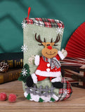 SEQUINED 3D SANTA CLAUS CHRISTMAS STOCKINGS_CWMS1423