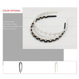 ACETATE WAVE PEARL HEADBAND HAIRPIN_CWAHA4366