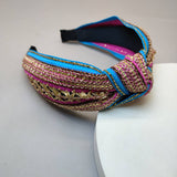 BRAIDED WIDE BAND NON SLIP BOHEMIAN HEADBAND_CWAHA2603