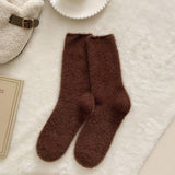 SOLID COLOR WARM THICK FLEECE SOCKS_CWMS0963