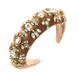 NEW GLASS DIAMOND HIGH HEAD SPONGE HEADBAND_CWAHA2121