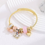 DIY RHINESTONE CHARM BFF BRACELET IN STEEL_CWMM8622