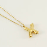 18K GOLD 26 LETTER PENDANT NECKLACE_CWAJE0676