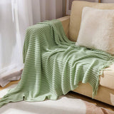 KNITTED SOFT WARM SOFA BLANKET BED END BLANKET_CWMM0200