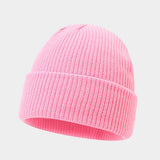 Vintage Knit Dome Skull Cap Warm Short Beanie Hat_Cwah04690