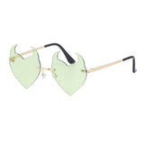 FASHIONABLE PERSONALITY DEVIL HORN LOVE SUNGLASSES_CWASG0666