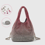 PORTABLE BUCKET BAG ELEGANT RHINESTONE EVENING BAG_CWAB3586