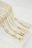 Initials Pendant Trendy Lariat Necklace_Cwaje237