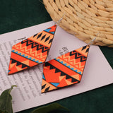 SWEET GIRL COLORFUL FLOWER ACRYLIC EARRINGS_CWAJE3993