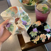 HEAVY EMBROIDERY SATIN HAIRBAND HAIR ACCESSORIES_CWAHA3696