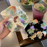 HEAVY EMBROIDERY SATIN HAIRBAND HAIR ACCESSORIES_CWAHA3696