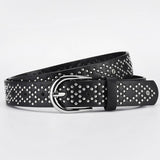 PUNK EYELET BELT WITH PIN BUCKLE AND RIVET_CWABE0610