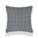 HOUNDSTOOTH SOFA PILLOW COVER BROWN VINTAGE LUXURY_CWMM7710