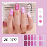 Valentine Pink Heart Lip Nail Stickers_Cwmm11217