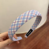 SMALL FRESH PLAID SOLID COLOR VERSATILE HEADBAND_CWAHA2857