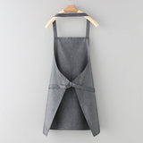 SOLID COLOR THIN APRON WITH POCKETS BULK_CWMM2036