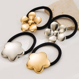 ELEGANT METAL FLOWER ELASTIC HAIR TIE FOR WOMEN_CWAHA6234
