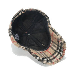 Wool Baseball Cap - Check C Ved Brim Cwah0728