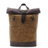 Vintage Canvas Waterproof Backpack For Men_Cwab5542