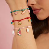 CREATIVE COTTON ROPE BRACELET WITH SHELL EYE_CWAJE4596