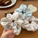 CREAMY SWEET CARTOON PRINT HAIR SCRUNCHIES_CWAHA2804