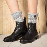 Winter Knee Pads Diamond Grid Plus Fleece Socks_Cwms0761