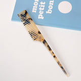 ACETATE LONG HANDLE COMB ELEGANT RETRO HAIR BRUSH_CWMM6430