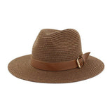 BEACH SUMMER CASUAL STRAW PANAMA HAT_CWAH059 B20223