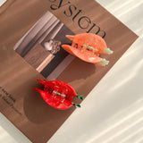 PINK STRAWBERRY ACETATE CLAW CLIP SWEET CUTE_CWAHA5838