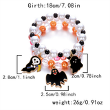 Christmas Beaded Stretch Bracelet Set Women_Cwaje05639